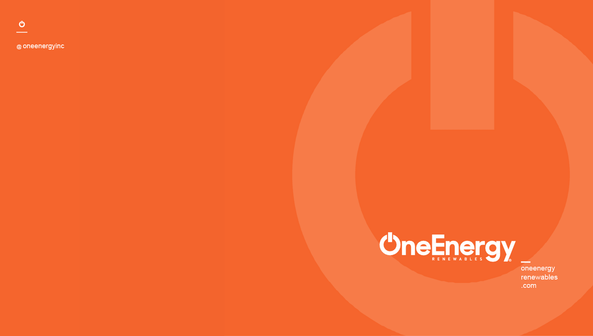 OneEnergy Presentation Templates